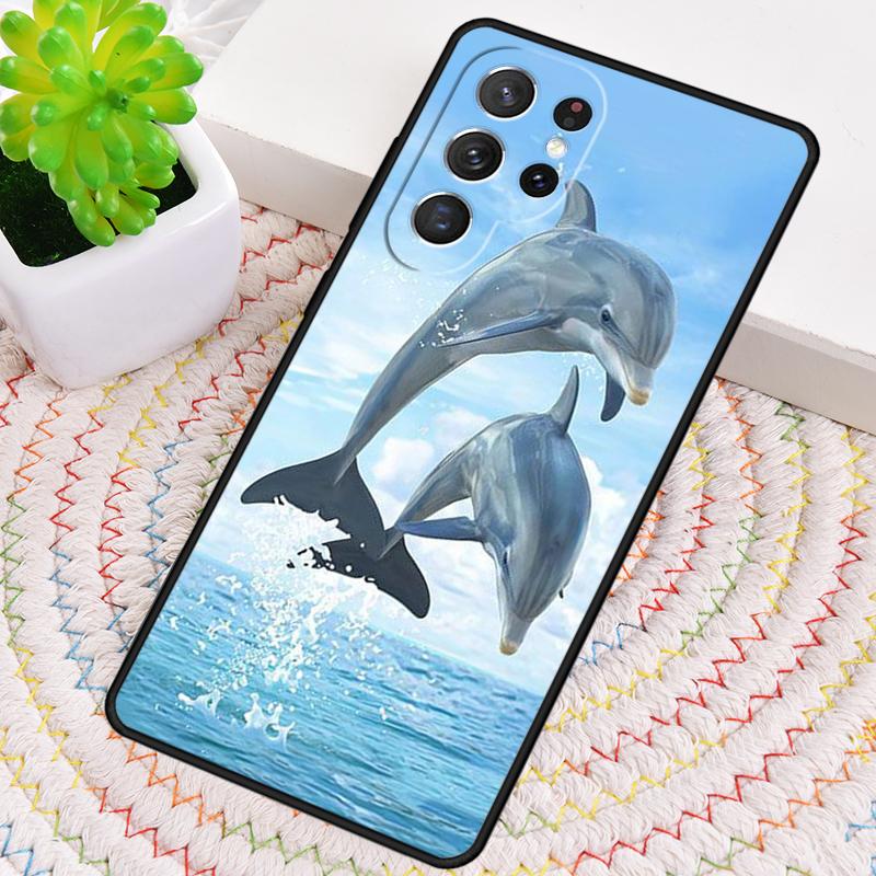 Милый Чехол для Телефона с Дельфином и Океаном для Samsung Galaxy note 10 pro S26 Ultra S23 S24 FE S25 S21 S22 PLUS Ударопрочный Чехол