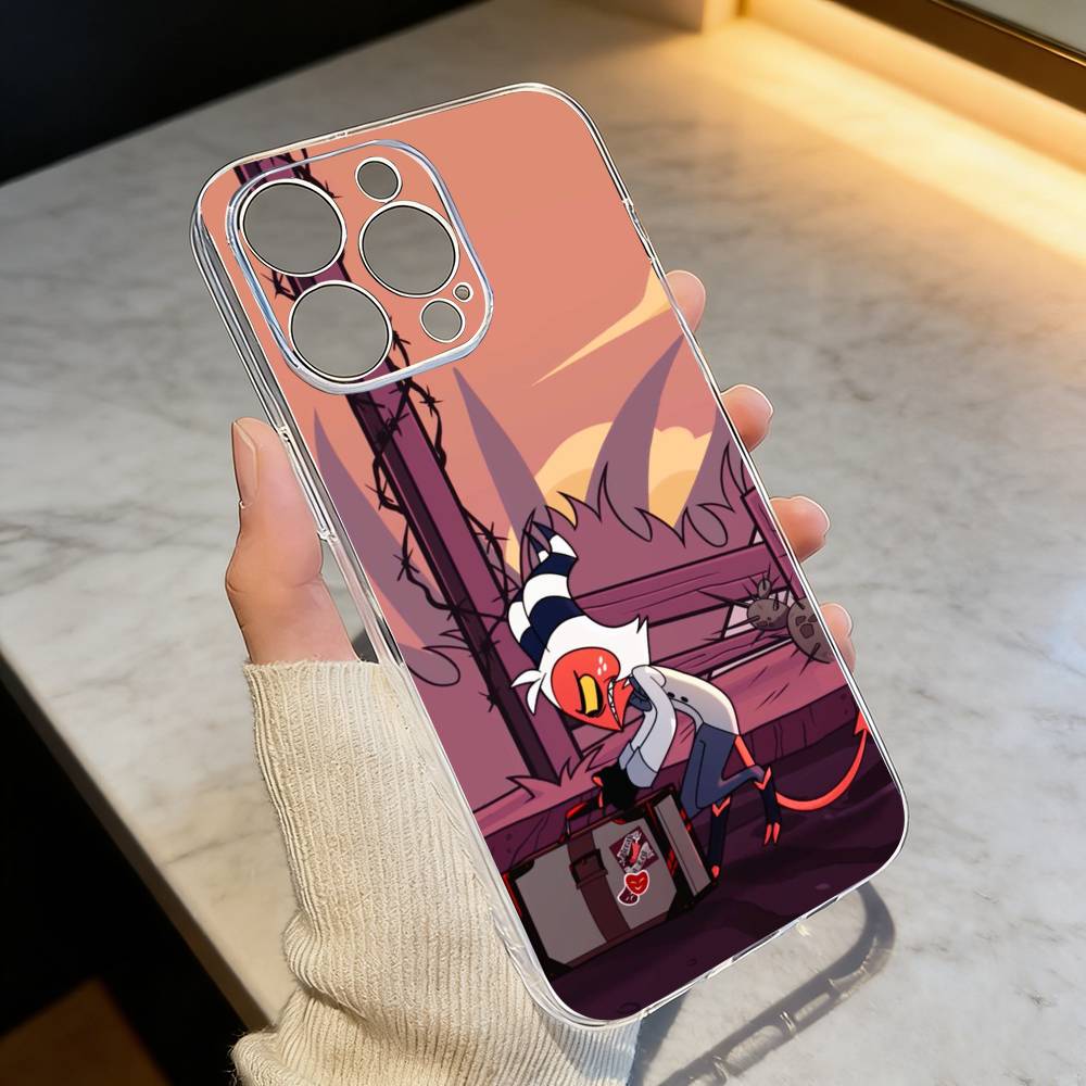 H-Helluva Boss M-Moxxie Чехол для телефона Прозрачный Силиконовый Мягкий Для iPhone 17 16 15 14 13 12 11 Mini Pro Max Plus