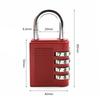 4 Dial Digit Combination Lock Weatherproof Protection Security Padlock Outdoor Safely Code Lock