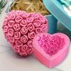 1 шт. Форма для мыла в виде розы, силиконовая форма для мыла в виде сердца, силиконовая форма для мыла в виде розы своими руками