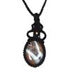 Серый Ботсванский агат драгоценный камень Holloween Gifted Jewelry Macrame Ожерелье 20-32 дюйма