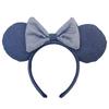 Minnie Mouse Headband Disney Resort Disney Merchandise Souvenir (Denim) [Tokyo Exclusive]