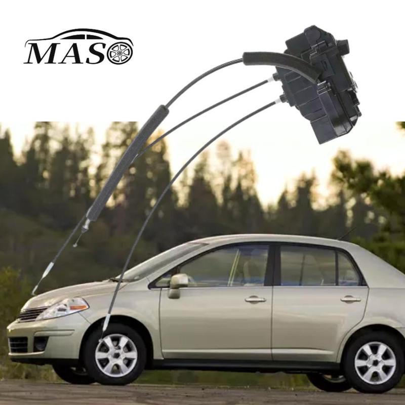Привод замка двери с тросами Передний Задний Левый Правый для Nissan Versa Sedan 2007 2008 2009 2010 80501-EL000 82501-EL00A
