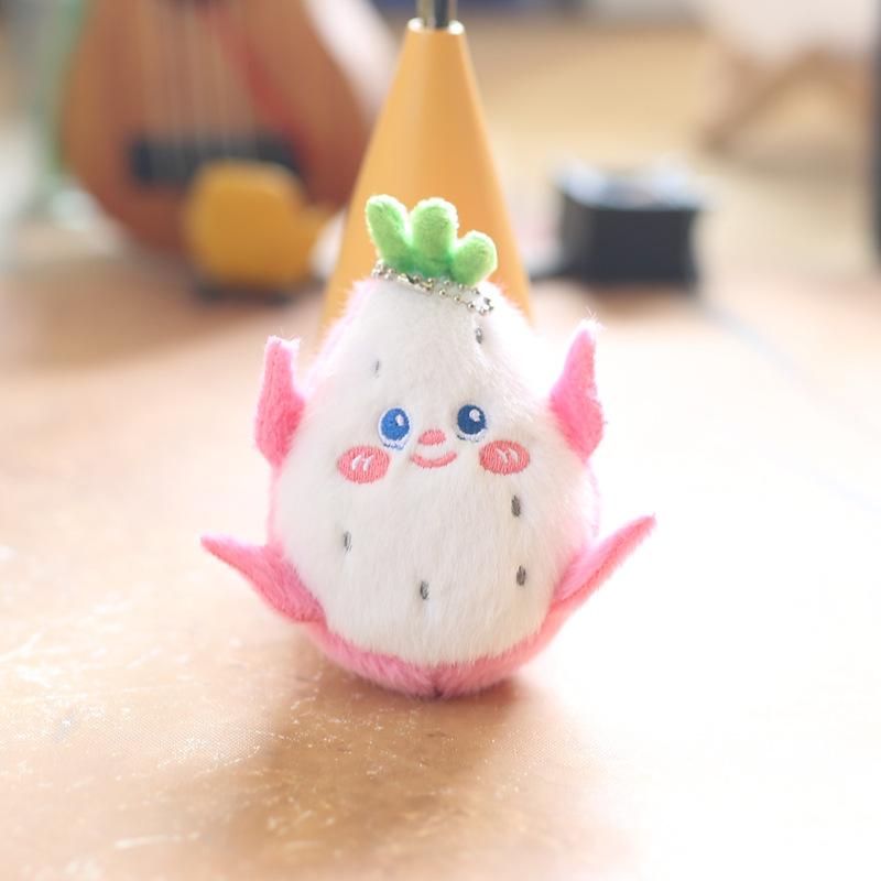 Cute Mini Charming Plush Fruit And Vegetable Keychain With Ultra Soft Texture For Kids