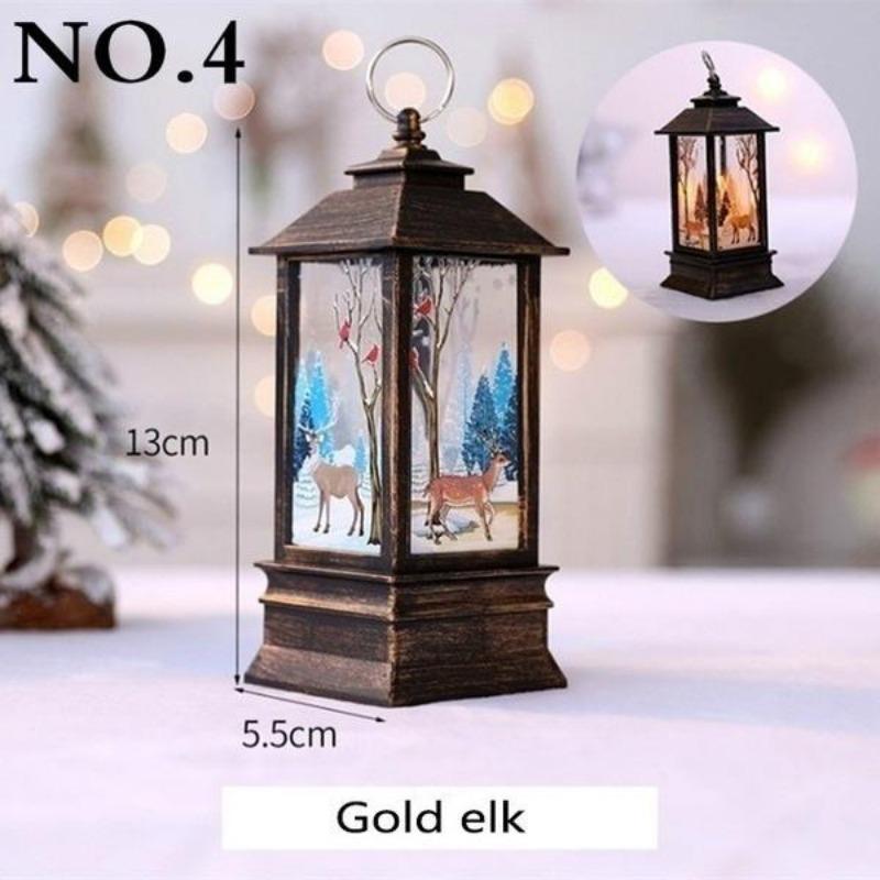 1pcs Christmas New Year Family Decoration Fairy Light Candle White Snowman LED Flame Light