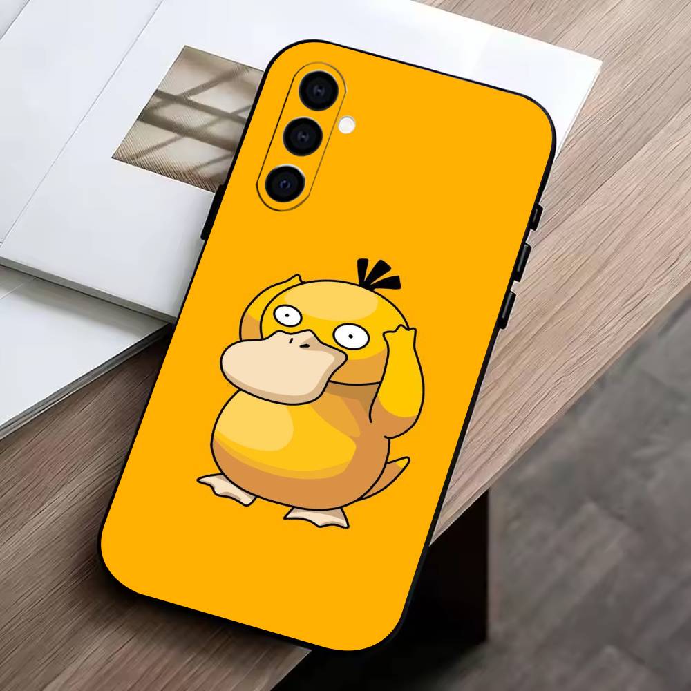 Cool-P-duck Phone Case Black Silicone Soft For Samsung Galaxy A73,A72,A71,A70,A53,A52,A51