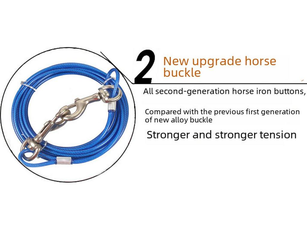 Стальной тросовый поводок для собаки - Товары для домашних животных для улицы