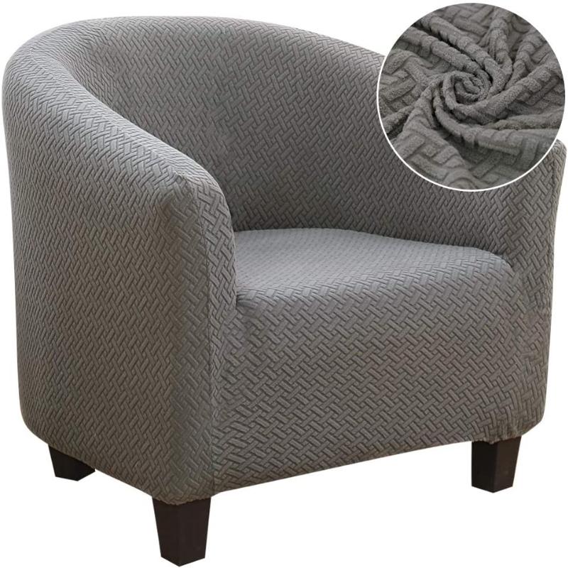 Новый дизайн, жаккардовый спандекс, клубная ванна, диван, кресло, чехол для сиденья, протектор, моющаяся мебель, чехол, простой в установке, декор для домашнего стула