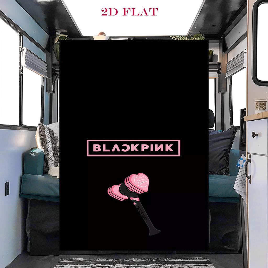 Blackpink Heartbeat Glow blanket Home Decor blanket Machine washable Digital printing Air conditioning blanket