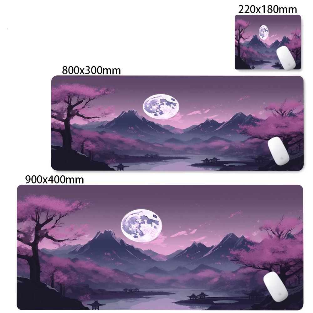 Landscape Cherry Blossom Pattern Mouse Pad Gaming Mats Rubber Nonslip Desk Mat Xxl Pc Accessories Keypad Mousepad Suitable Mats