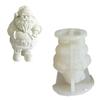 Santa Claus Silicone Mold DIY Epoxy Resin Molds Table Ornament Mould Scented Candle Plasters Making Tool Easy To Clean