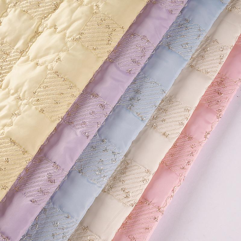 1 метр Стеганая ткань с хлопковой набивкой Полиэстеровая вышивка Шнур Пайеточная вышивка Ткань для дизайнерских сумок и багажа