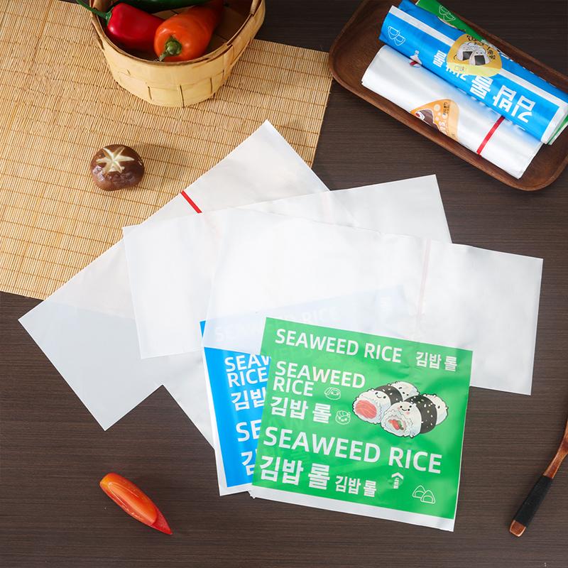 100 шт. Мультяшный Японский Пакет для Упаковки Суши-Роллов Портативный Пакет для Упаковки Рисовых Шариков Одноразовые Пакеты для Упаковки Рисовых Шариков Новый