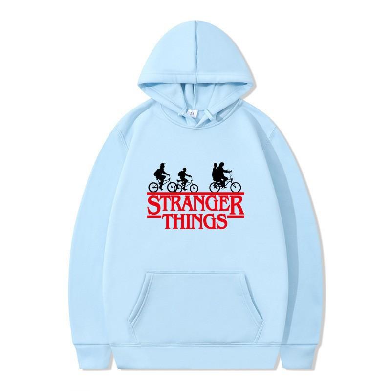 Аниме-худи Stranger Things для мальчиков и девочек - Осенний флис