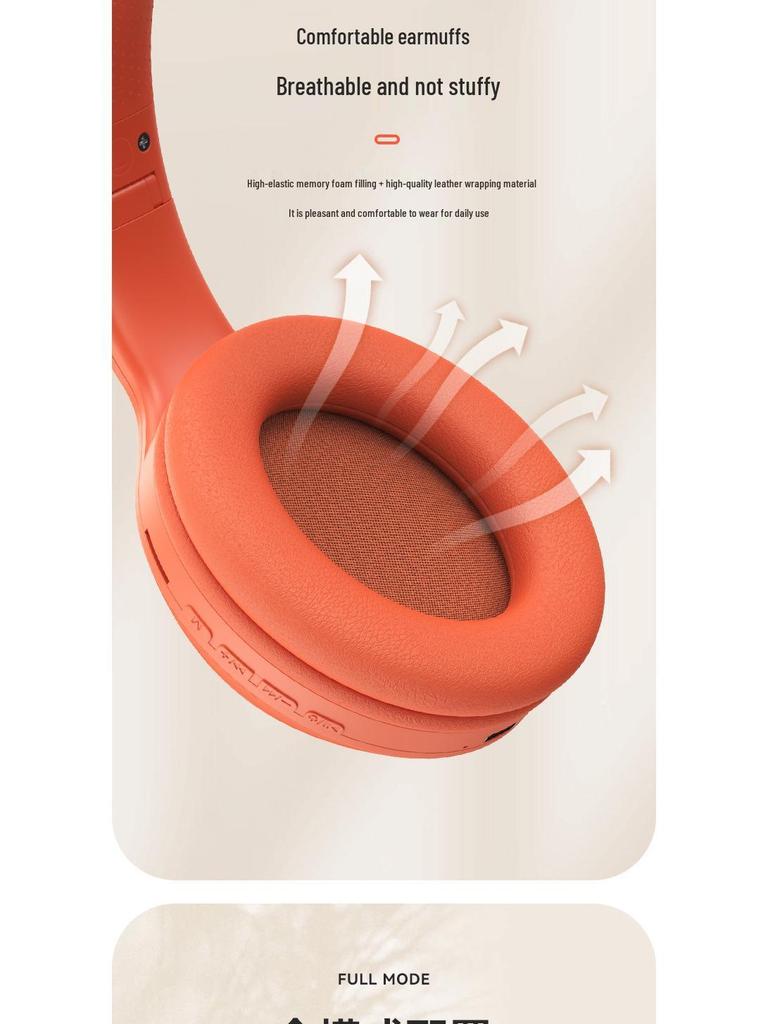 Wireless Over-Ear Bluetooth Headphones with Long Battery Life, Heavy Bass, and Call Functionality