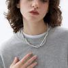 NK-116 Grayish White Twist Pearl Necklace - Chic Choker with Fragrant Style for Women, Trendy Internet Celebrity Hot Pick