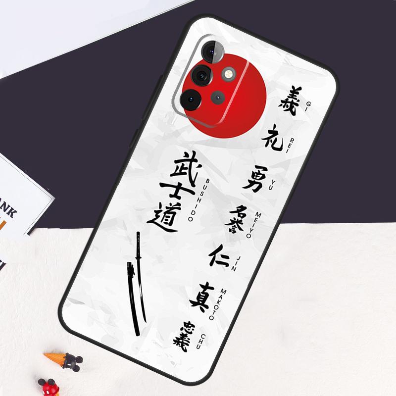 Japanese Bushido Samurai Case For Samsung Galaxy A54 A34 A14 A52S A12 A22 A32 A52 A50 A51 A71 A13 A53 A33 Cover