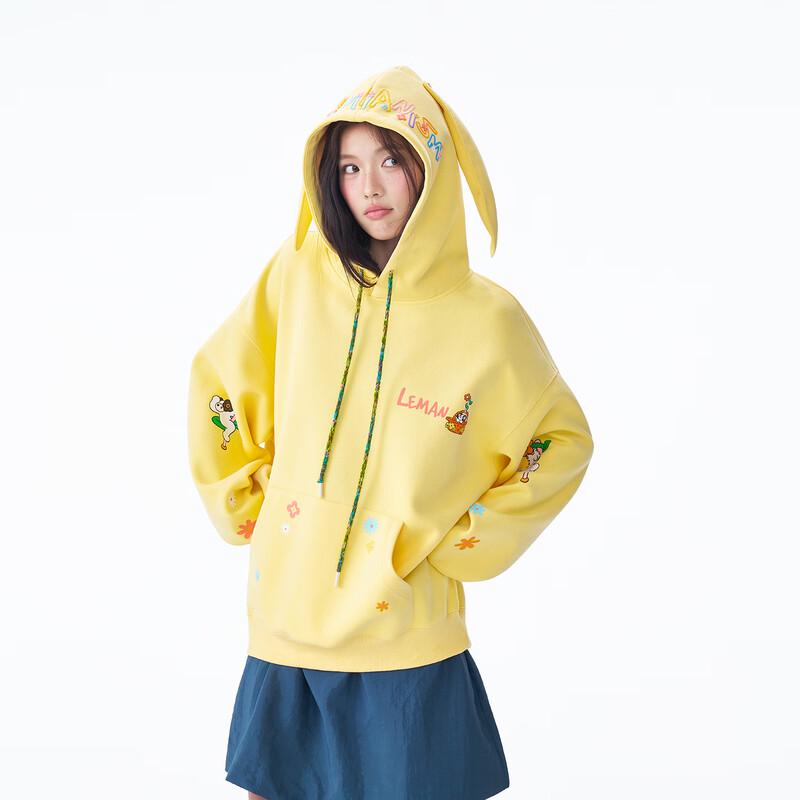 Свитшот с капюшоном с ушками животных из мультфильма, коллаборация LEMANISM FAFADOG