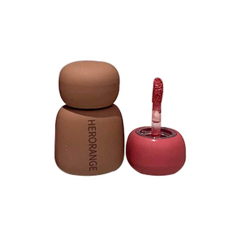 HERORANGE Silk Mist: Color-Locking Matte Lip Mud - Non-Stick, Whitening Lipstick for Cross-Border Makeup