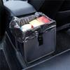 Car Trash Can Oxford Cloth Trash Bag Foldable Hanging Bin Litter Organizer Debris Bag Mesh Gadgets Garbage Container