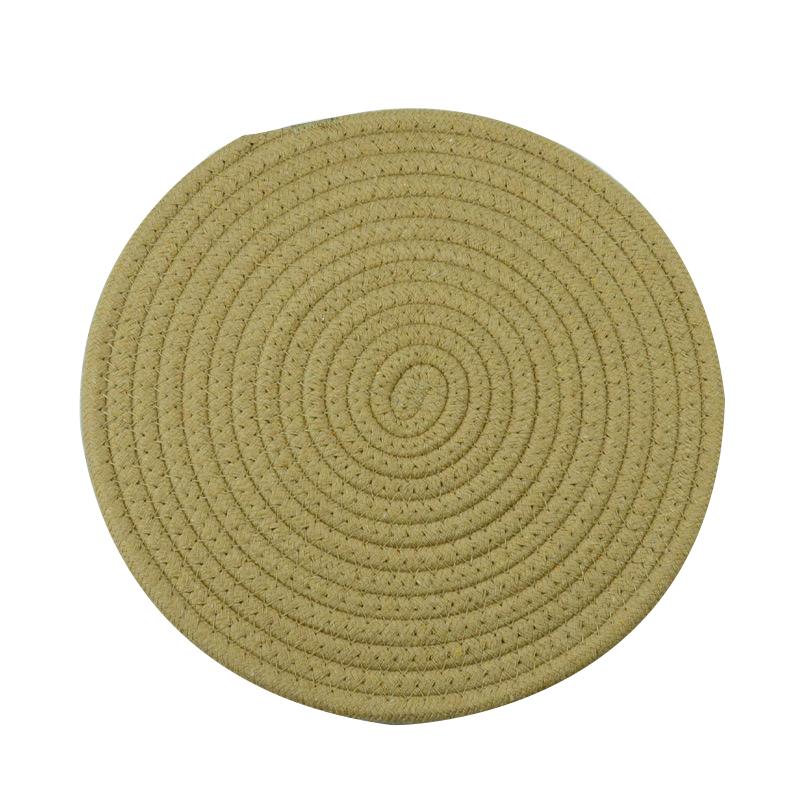 Круглая хлопковая подставка под тарелку для обеденного стола, кухонные принадлежности, термостойкая подставка под стакан для кофе и напитков