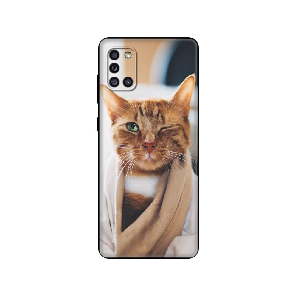 Чехол для Samsung Galaxy A31, мягкий силиконовый чехол для телефона Samsung A31 A 31 SM-A315F GalaxyA31, чехол-бампер 6,4 дюйма, черный чехол из ТПУ