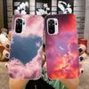 Мягкий чехол для телефона Kawaii Sky Space для Xiaomi 12 11T 10 9 Redmi Note 11 10 10S Pro Redmi 9 9A 8, прозрачный чехол для телефона
