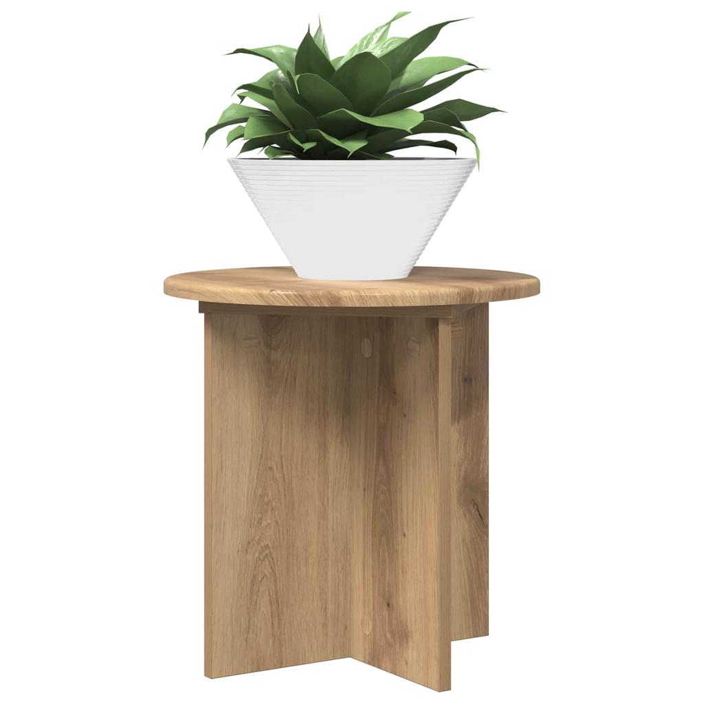 Plant Stand Set 2 pcs Artisan Oak Finish 40 x 40 x 40 cm