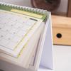 1 шт. Креативный спиральный календарь-планировщик Настольное украшение Календарь с градиентом на 2026 год Английская версия Календарь Офисные принадлежности