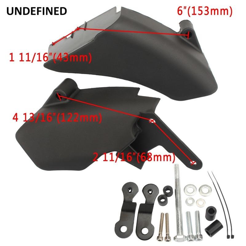 Motorcycle Air Heat Deflector Mid Frame Trim Saddle Heat Shield Cover for Harley Dyna 2006 Later Street Bob Wide Glide 2006-2017