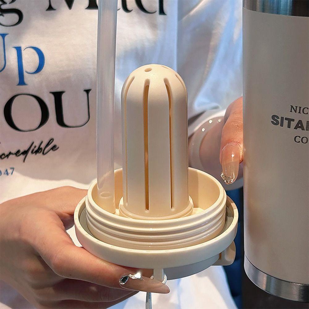 450ml Hot Cold Water Bottle Leak-proof Straw Cup Winter Insulated Cup for School Office Outdoor