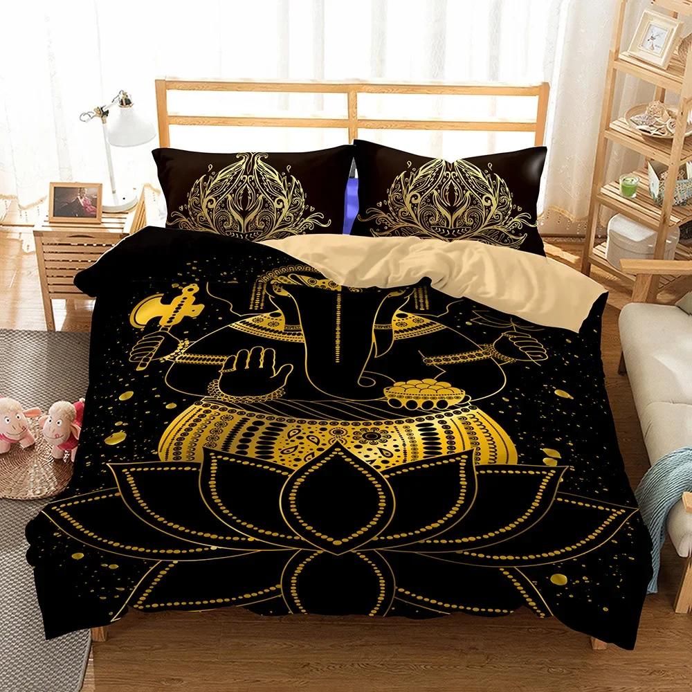 Роскошный темно-синий комплект постельного белья Galaxy Twin Full Queen King Size, пододеяльник/пододеяльник, комплект сияющих звезд, звездное небо, пододеяльник