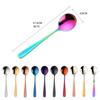 Coffee Scoops Tableware Kitchen Cafe Tools Ice Cream Dessert Tea Spoon Home Breakfast Spoon Korean Style Draft Spoon