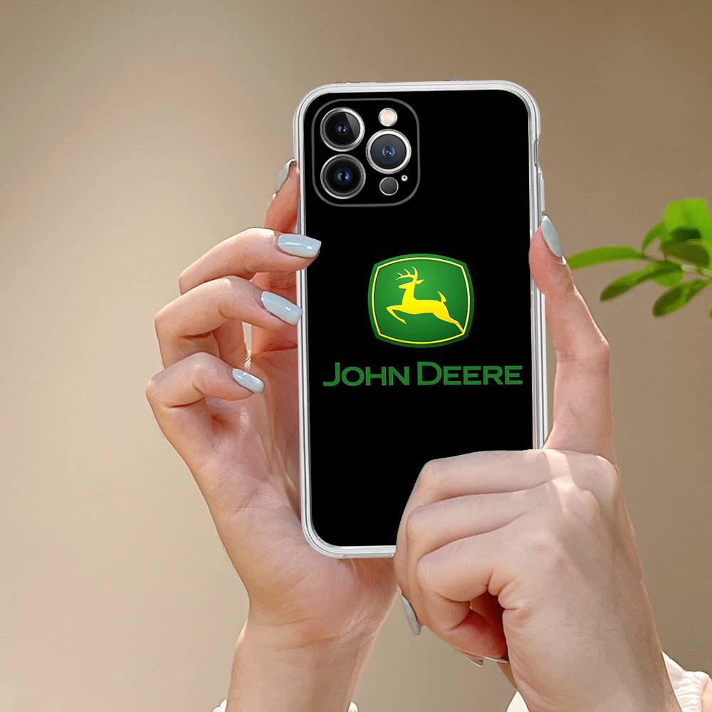 Зеленый Грузовик J-John Для IPhone 17 16 15 14 13 12 11 Pro Max Plus Прозрачный Мягкий ТПУ Чехол для Телефона
