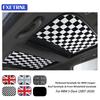Car Sunroof Sunshade Cover For BMW MINI 5-Door Cooper 2007-2026 LHD RHD Heat ulation Sun Shield 2Pcs Black White Checkered