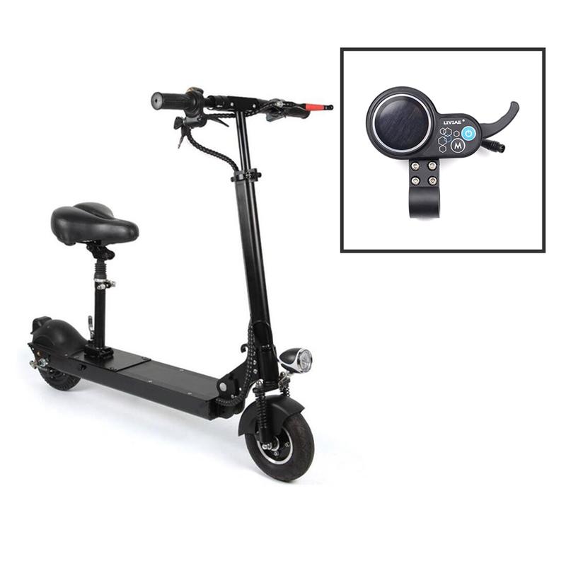 LIVIAE 36V-48V 350W Motor Brushless Controller LCD Display Panel Thumb Throttle Electric Bicycles Scooter