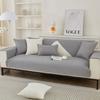 All-Cotton Sofa Cushion Four Seasons Universal Non-Slip High-Grade Leather Sofa Cover Cover Towel Non-Slip Cushion Solid Color Cream Summer Wind