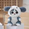 Kawaii Sanrios Crossdressing Cat Plush Doll Toy Cute Cartoon Stuffed Keychain Backpack Pendant For Kid Gifts