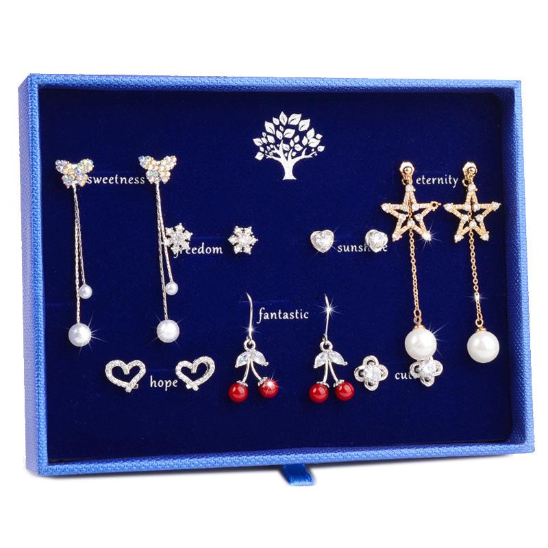 Versatile S925 Silver Pearl Stud Earrings Set - Perfect Christmas or Birthday Gift for Girls