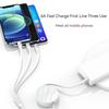 Retractable 66w 3-in-1 Usb Charge Data Cord 5-level Telescopic Fast Charging Data Cable