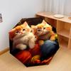 1 шт. Автоматический складной зонт - Милый кот, рисунок ящерицы, Портативная и складная конструкция с 8 спицами, Рождественские и новогодние подарки