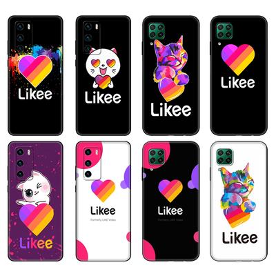 Черный чехол из ТПУ для Huawei P30 Lite P30 Pro P40, чехол для Huawei P40 LITE EP, умный чехол, чехол Likee, забавный кот, медведь, сердце любви