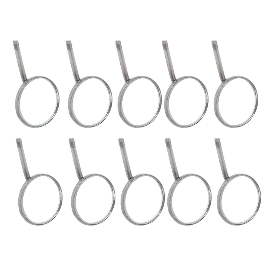 10 штук смотровых зеркал из нержавеющей стали, тип 4 зуба, для ухода за полостью рта