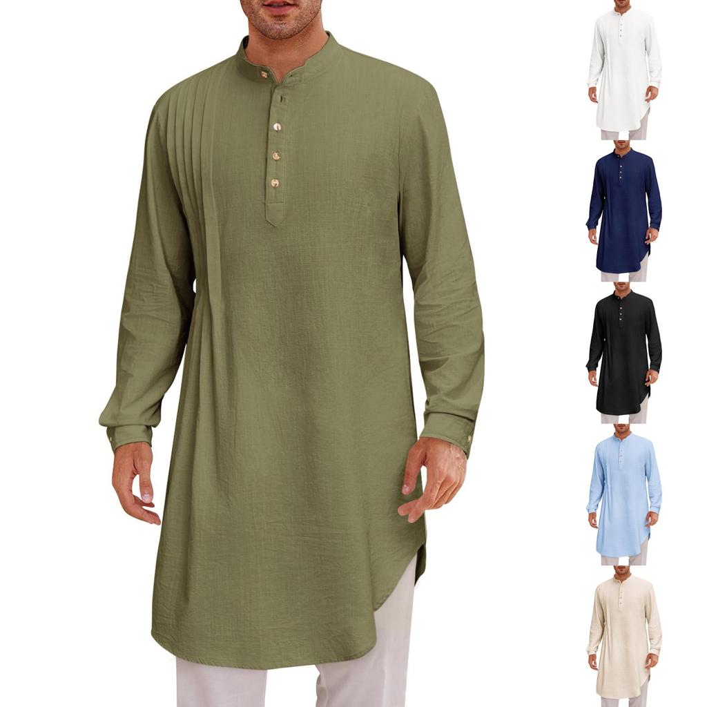 Men's Long Shirt Muslim Robe