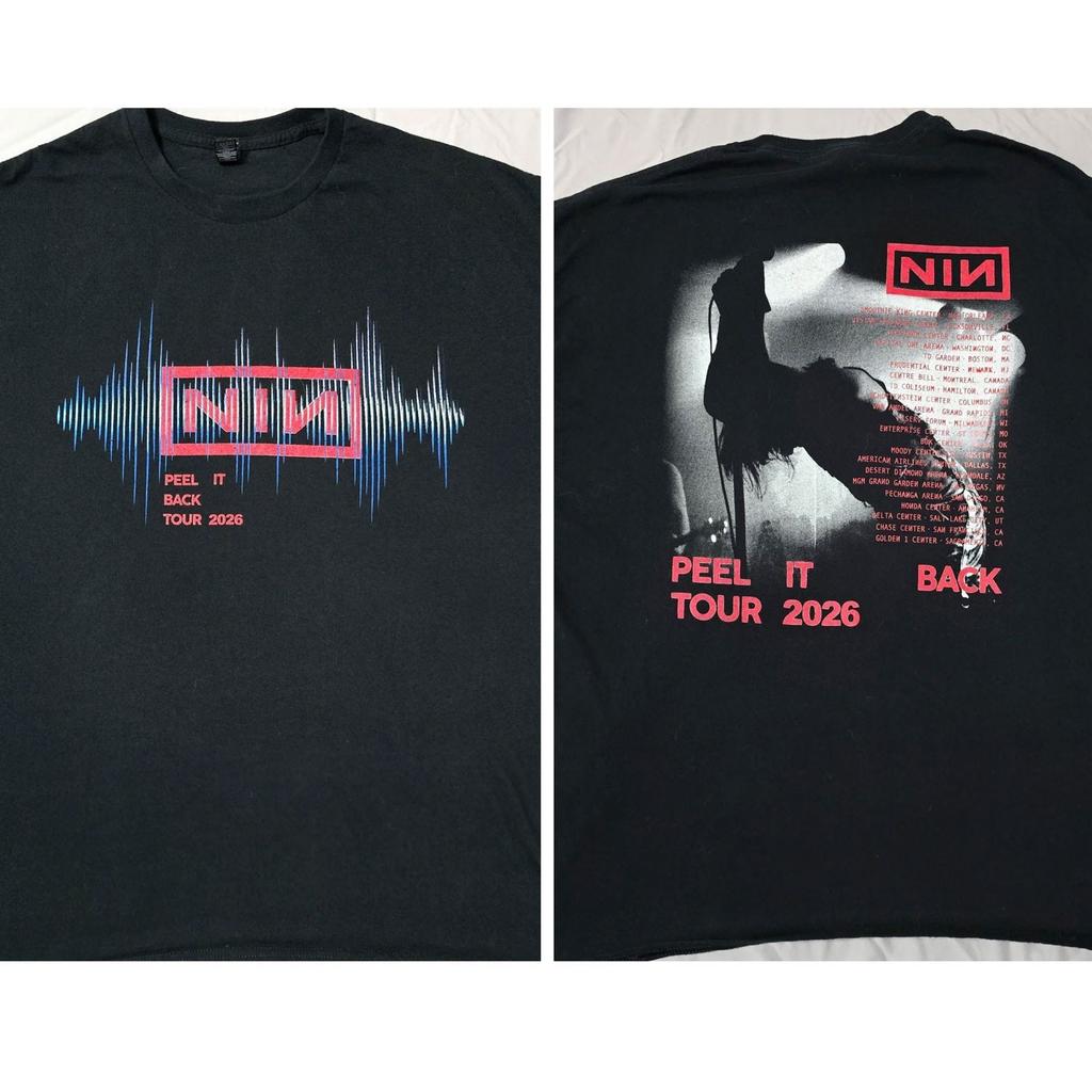 SALE Nine Inch Nails Peel It Back Tour 2026 Tshirt Reprint Gildan For Fan