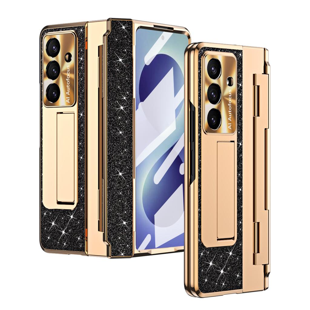 For Samsung Galaxy Z Fold 8 Ultra Fold 7 6 5 4 Sparkling Bling Glitter Phone Cover Hinge All-inclusive  Wireless Charging Case