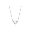 Tirr Lirr Tulip Half Moon Silver-White Necklace TNSSVW14003M