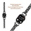 Watch Band for Apple Watch Series 10 42mm/9 8 7 41mm/SE (2023) SE (2022) SE 6 5 4 40mm/3 2 1 38mm Stainless Steel Rhinestone Decor 5-Bead Strap