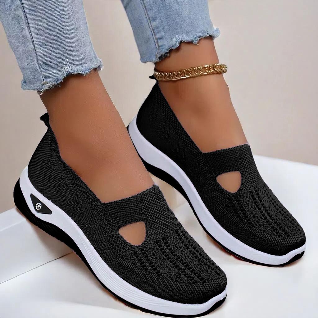 Fashion 2025Breathable Mesh Flats Shoes for Women Comfortable Slip On Casual Shoes Woman Lightweight Soft Bottom Loafers Plus Size 43