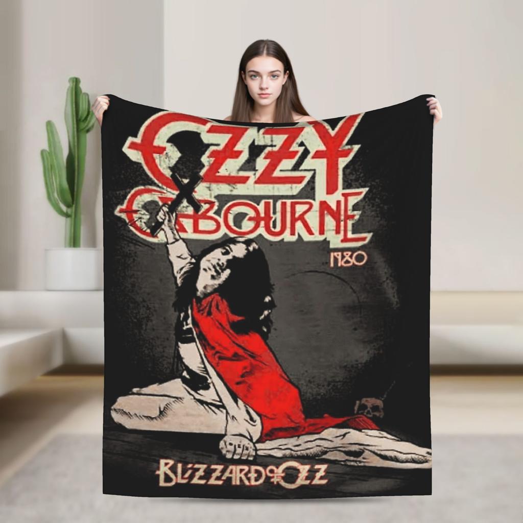 Ozzy Osbourne   Blanket Quality Soft  Bedding Throws Autumn Kids Bedroom Fluffy Bedspread